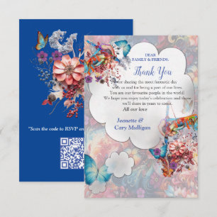 Painting Fantasy Flowers die natuur uitdrukken RSVP Kaartje