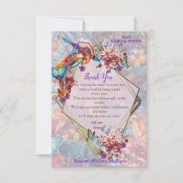 Painting Fantasy Flowers die natuur uitdrukken RSVP Kaartje