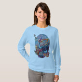 Painting Fantasy Flowers die natuur uitdrukken T-shirt (Voorkant volledig)