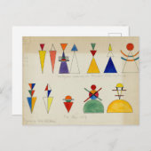 Painting Figurines by Wassily Kandinsky Briefkaart (Voorkant / Achterkant)