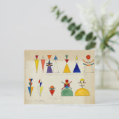 Painting Figurines by Wassily Kandinsky Feestdagenkaart (Staand voorkant)