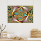 Painting - Fractal Art Poster (Keuken)