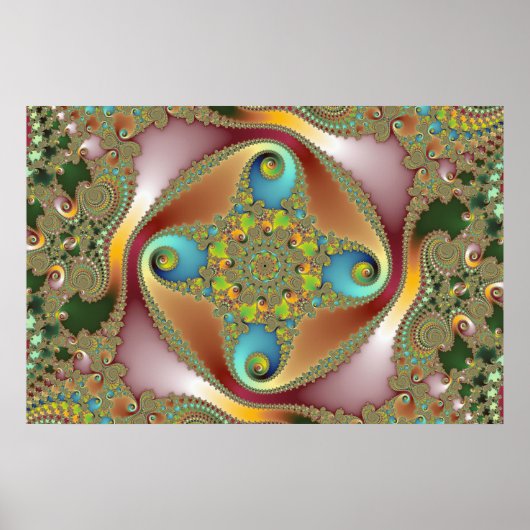 Painting - Fractal Art Poster (Voorkant)