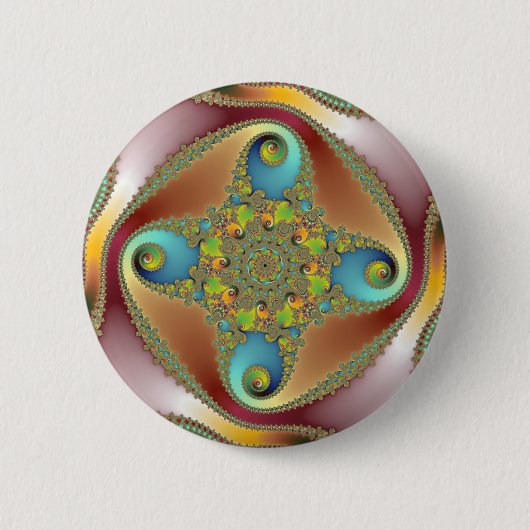 Painting - Fractal Art Ronde Button 5,7 Cm (Voorkant)