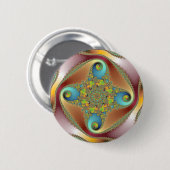 Painting - Fractal Art Ronde Button 5,7 Cm (Voorkant /achterkant)