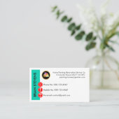 Painting Icons On Cyan Wall Layer Visitekaartje (Staand voorkant)