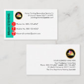 Painting Icons On Cyan Wall Layer Visitekaartje (Voorkant / Achterkant)