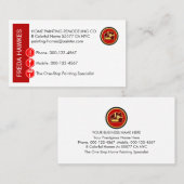 Painting Icons On Red Wall Layer Visitekaartje (Voorkant / Achterkant)