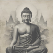 Painting Images Buddha Black and White collection Sticker (Voorkant)