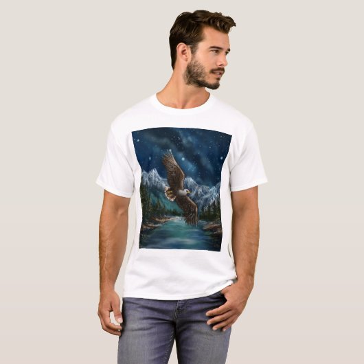 painting of eagle  t-shirt (Voorkant volledig)