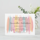 Painting Party Bruids Douche Uitnodiging (Staand voorkant)