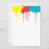 Painting Party Kids Birthday Kaart (Achterkant)