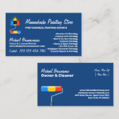 Painting Service Decor Modern Navy Visitekaartje (Voorkant / Achterkant)