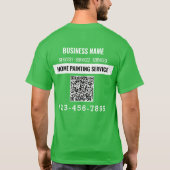 Painting Service QR code Logo maatwerk T-shirt (Achterkant)