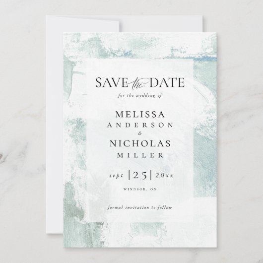 Painting texture save the date (Voorkant)