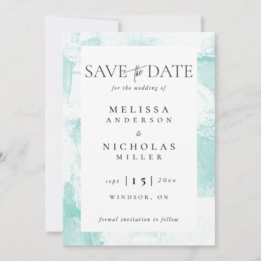 Painting texture save the date (Voorkant)