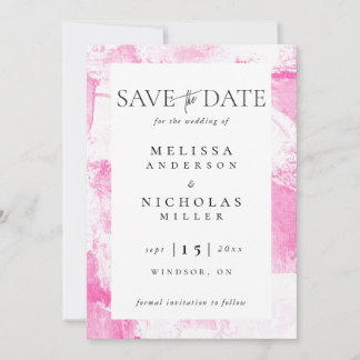 Painting texture save the date