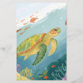 Painting Turtle Briefpapier (Achterkant)