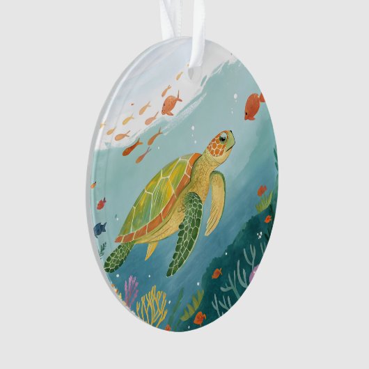 Painting Turtle Ornament (voorkant)