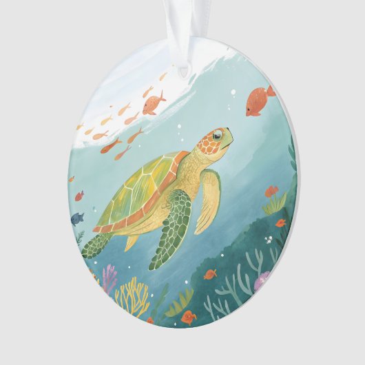 Painting Turtle Ornament (voorkant)