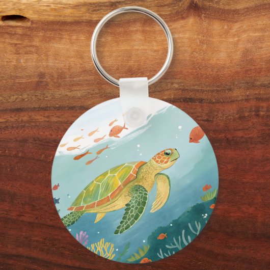 Painting Turtle Sleutelhanger (Voorkant)