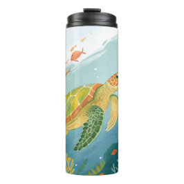 Painting Turtle Thermosbeker