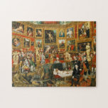 Paintings in a Room Vintage Art Family Indoor Game Legpuzzel<br><div class="desc">Custom, personalized, family kids art lovers 250 pieces jigsaw puzzle, featuring an interesting intricate detailed vintage painting, oil on canvas, by Johann Zoffany, featuring a room full of paintings from top to bottom on the walls and sculptures on the floor, like an art gallery, and your note / greetings in...</div>