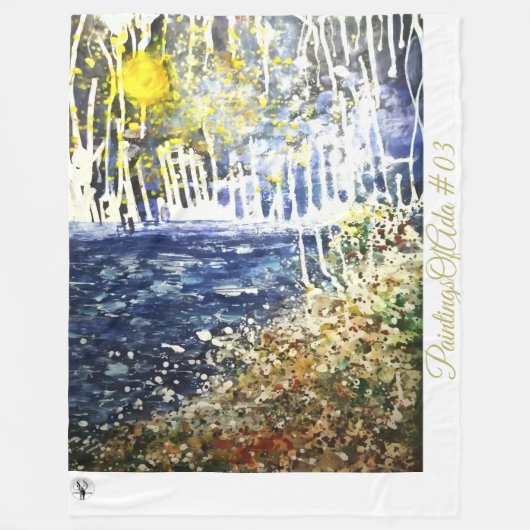 PaintingsOfAda #03 - Artiest - Onbekend Fleece Bla Deken (Voorkant)