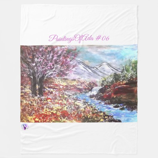 PaintingsOfAda #06 - Artiest - Onbekend Fleece Deken (Voorkant)