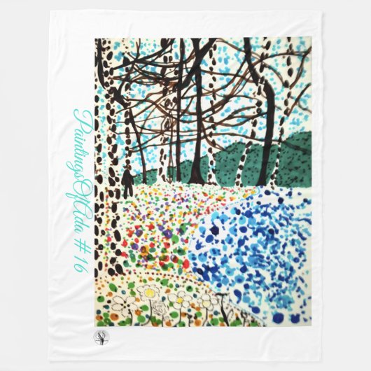 PaintingsOfAda #16 - Artiest - Onbekend Fleece Bla Deken (Voorkant)