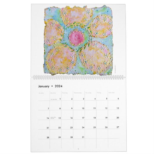 PAINTPAINTDRAW 2024-agenda Kalender (Jan 2024)