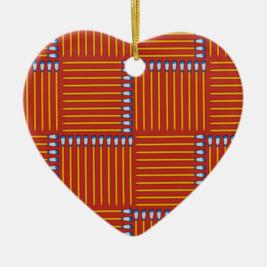 Paintpenseel snijhanddoek keramisch ornament (Voorkant)