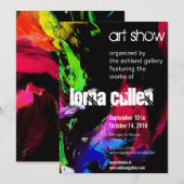 Paints Art show uitnodiging (Voorkant / Achterkant)