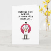 Painully Funny 39th Birthday Kaart (Gele Bloem)