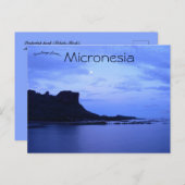 Paipalap Peak Sokehs Rock Indonesië Briefkaart (Voorkant / Achterkant)