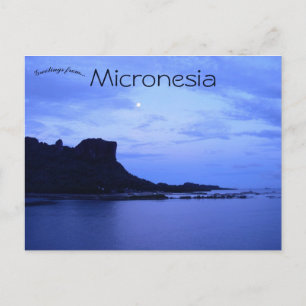 Paipalap Peak Sokehs Rock Indonesië Briefkaart