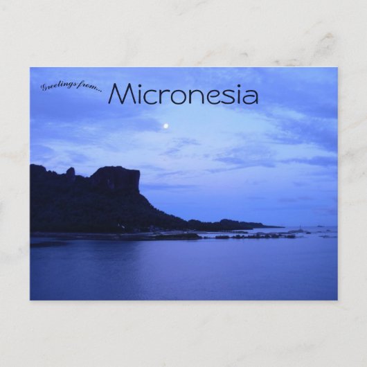 Paipalap Peak Sokehs Rock Indonesië Briefkaart (Voorkant)