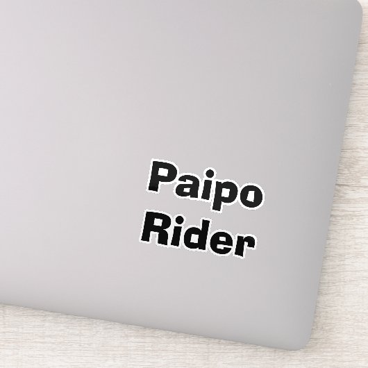 Paipo Rijder Sticker (Detail)