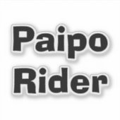 Paipo Rijder Sticker (Voorkant)