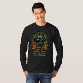 Pair of Balls and a Viking Beard Norse Humor Valha T-shirt (Voorkant volledig)