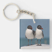 Pair of Black Headed Gulls Sleutelhanger (Voorkant)