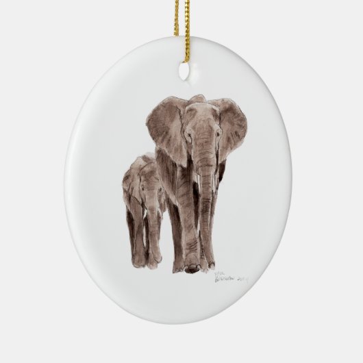pair of elephants tree ornament (Rechts)