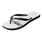 Pair of Flip Flops Jesus loves you Christian  (Schuin)