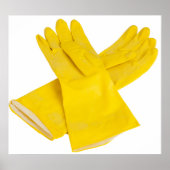 Pair of latex gloves poster (Voorkant)
