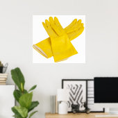 Pair of latex gloves poster (Thuiskantoor)