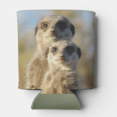 Pair of Meerkats Cute Photo Blikjeskoeler (Achterkant)