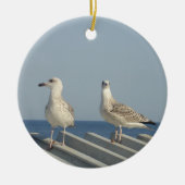 Pair of Seagulls Keramisch Ornament (Voorkant)