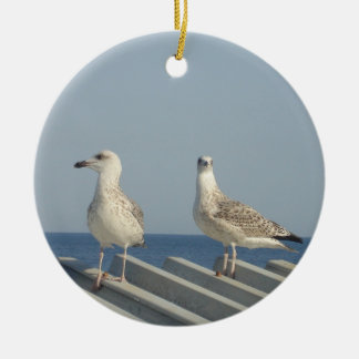 Pair of Seagulls Keramisch Ornament