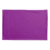 Pair of Solid Purple Pillowcases for Stylish Beddi Kussensloop (Achterkant-Links)