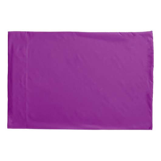 Pair of Solid Purple Pillowcases for Stylish Beddi Kussensloop (Achterkant-Links)